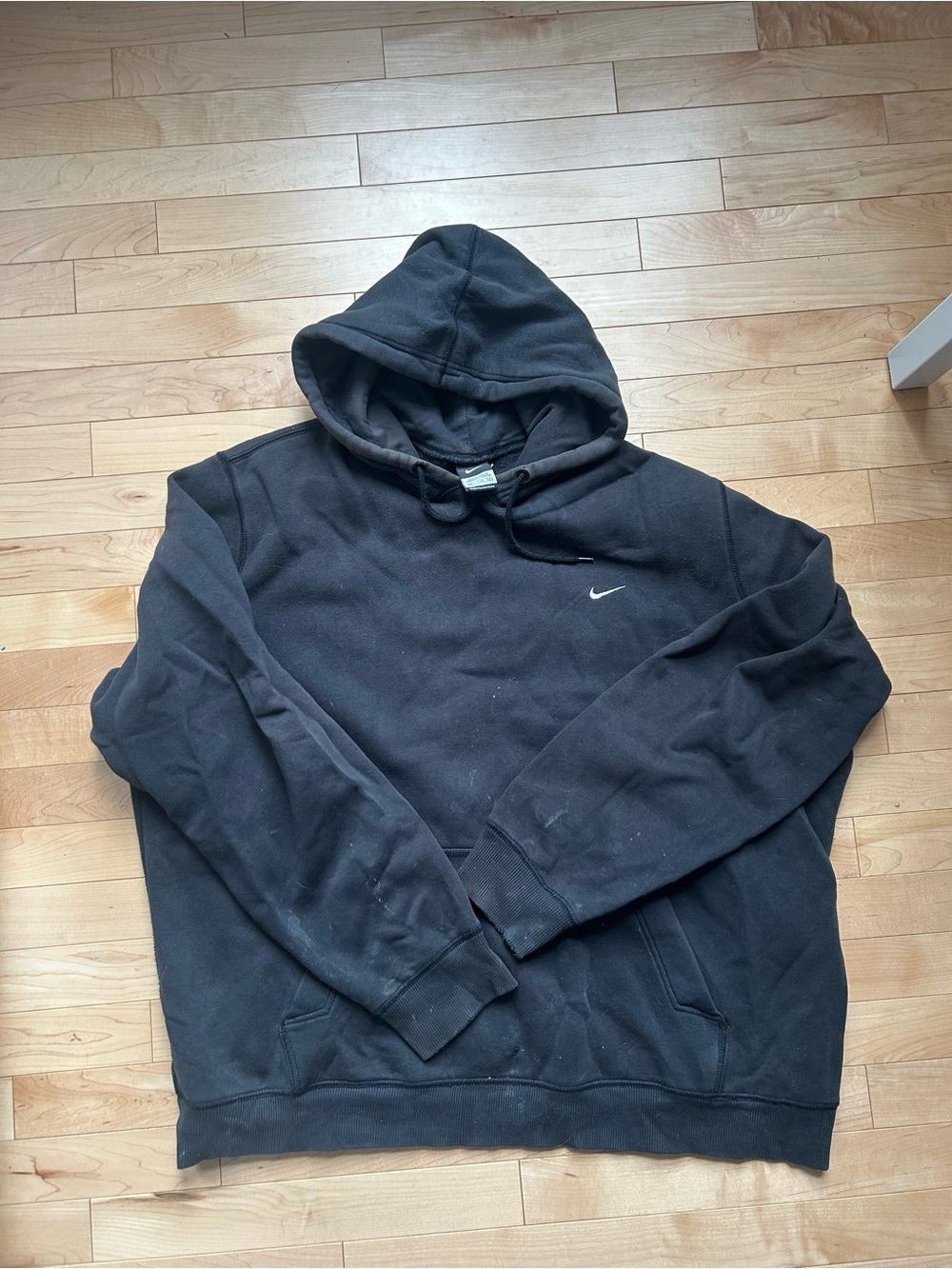 Nike Black Hooded Sweatshirt with Small Swoosh